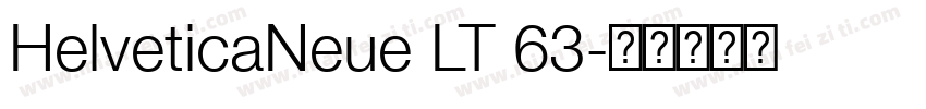 HelveticaNeue LT 63字体转换